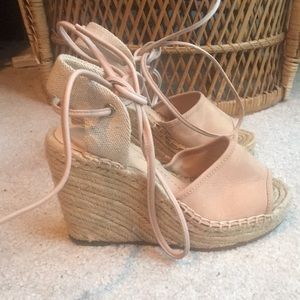 Dolce Vita Tie Up Espadrille Wedges